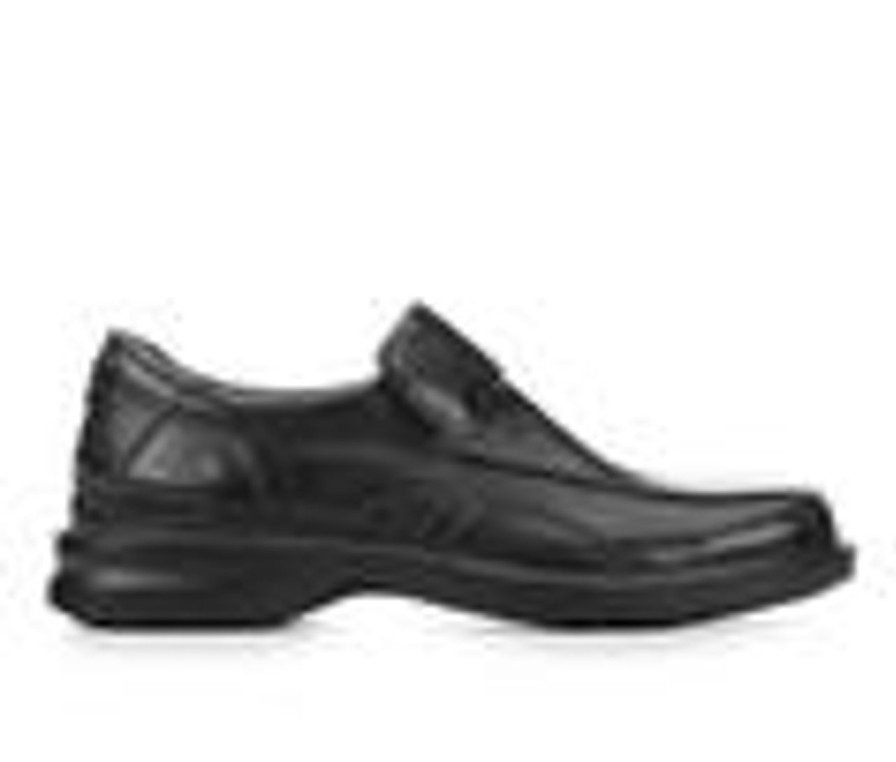 Men Clarks Loafers | Men'S Clarks Gessler Step Dress Shoes Black Leather