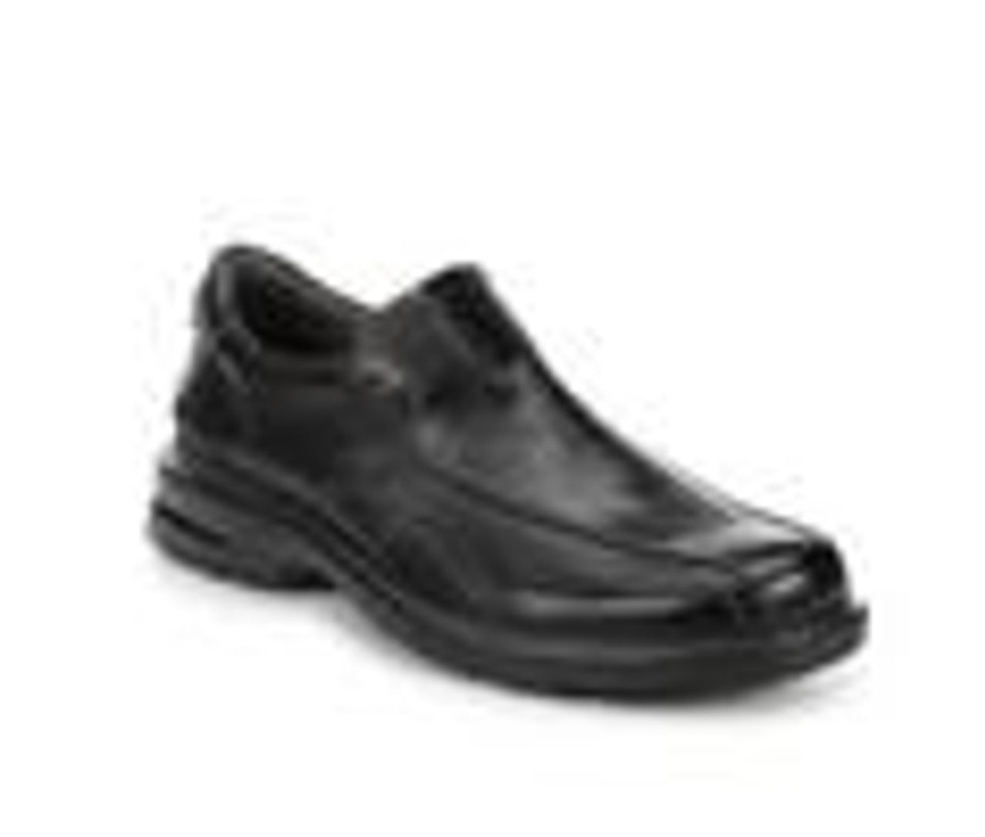 Men Clarks Loafers | Men'S Clarks Gessler Step Dress Shoes Black Leather