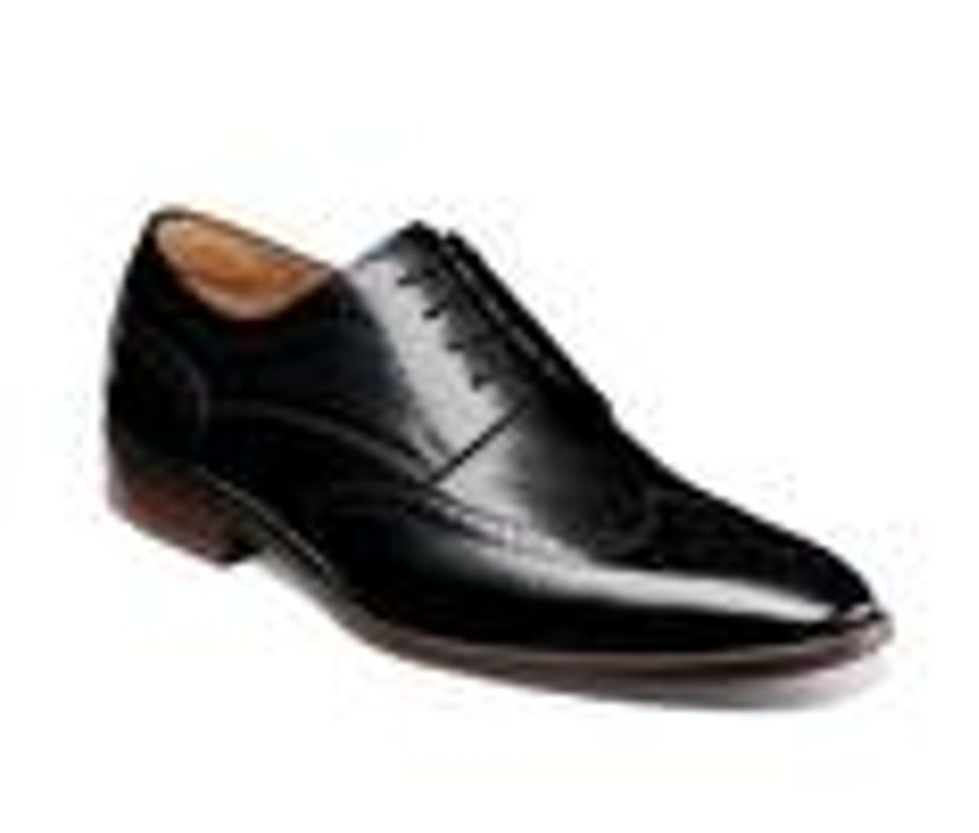 Men Florsheim Oxfords | Men'S Florsheim Sorrento Wingtip Oxfords Black