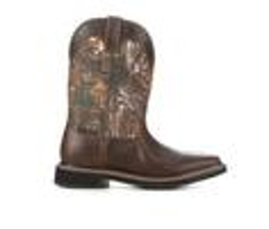 Men Justin Boots Soft Toe | Men'S Justin Boots Se4676 Stampede Cowboy Boots Real Tree Camo