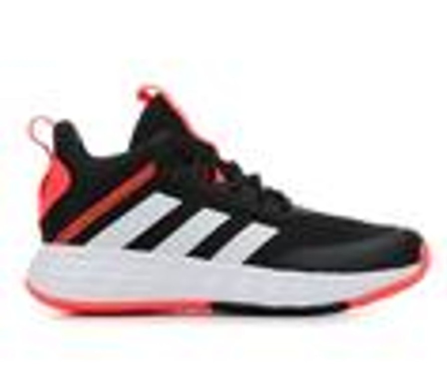 Kids Adidas Athletics & Sneakers | Boys' Adidas Little Kid & Big Kid Own The Game 2.0 Sustainable Basketball Shoes Blk/Wht/Red