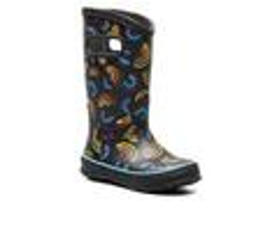 Kids Bogs Footwear Boots | Girls' Bogs Footwear Little Kid & Big Kid Wild Rainbows Rain Boots Black Multi