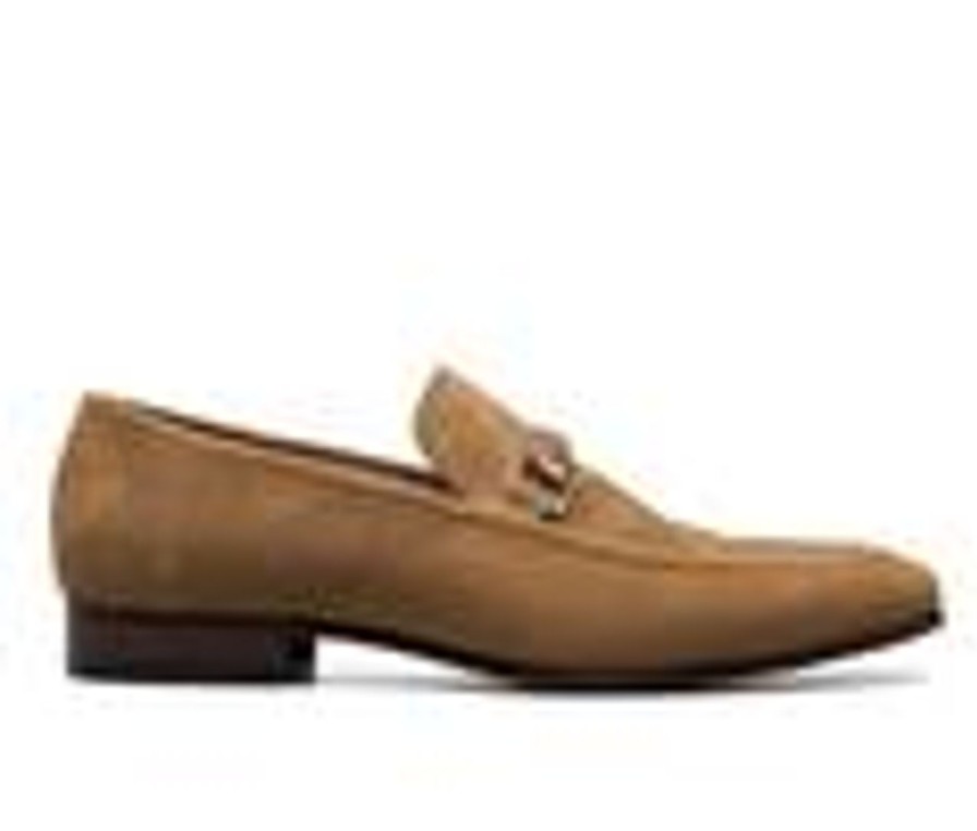 Men Stacy Adams Loafers | Men'S Stacy Adams Wydell Dress Loafers Tan Suede