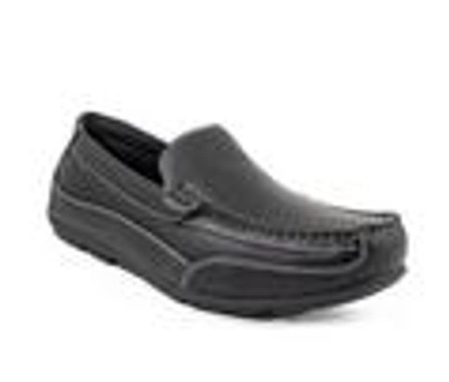 Men Stone Canyon Loafers | Men'S Stone Canyon Driver Slip-On Shoes Black