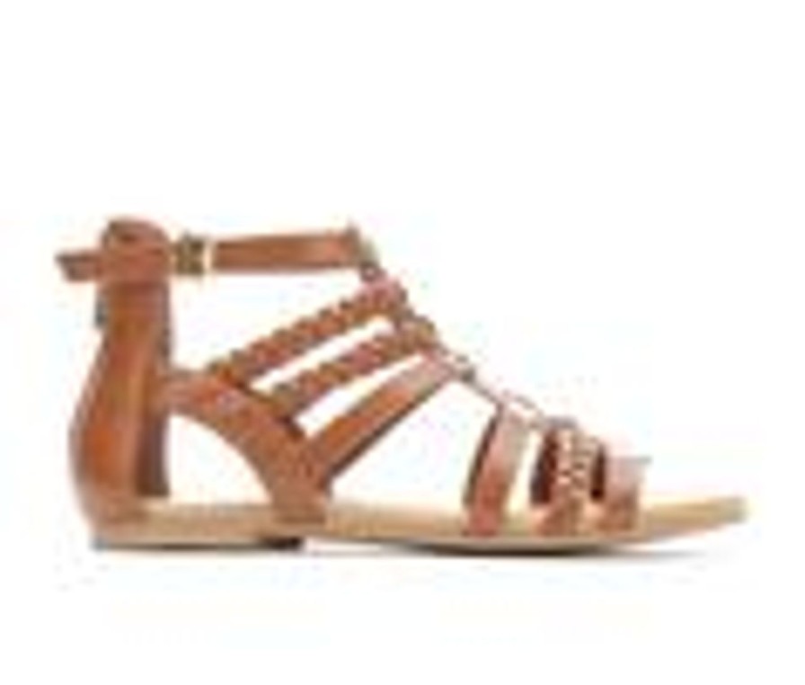 Kids Unr8ed Sandals | Girls' Unr8Ed Little Kid & Big Kid Sienna Gladiator Sandals Tan