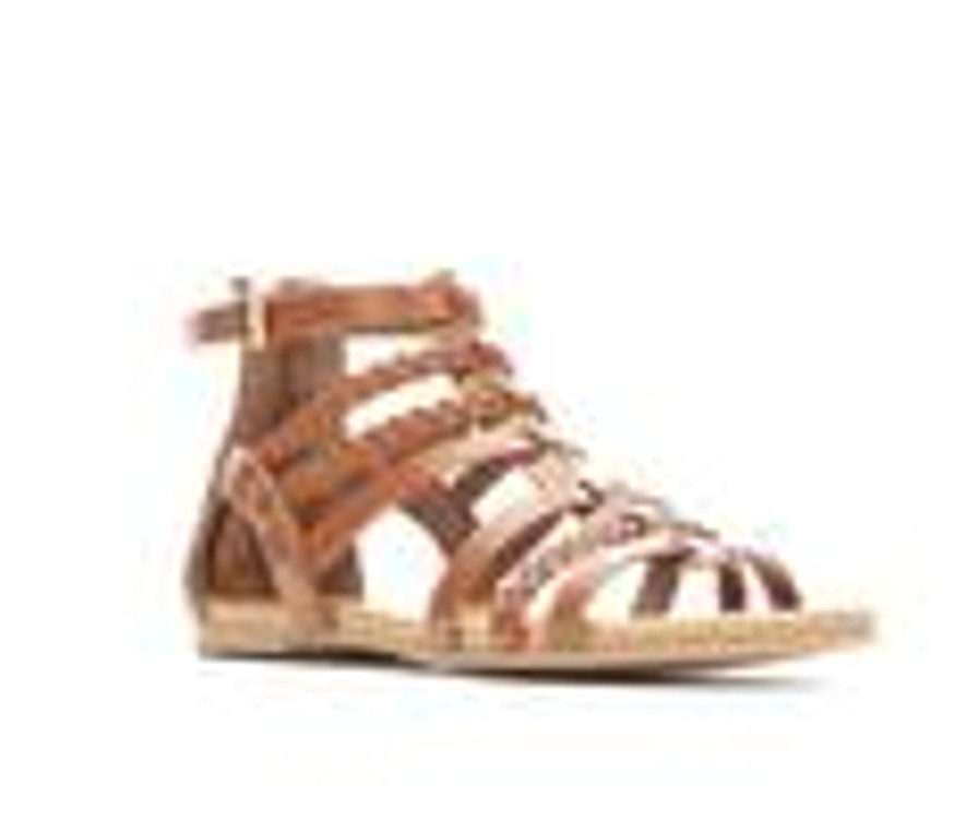 Kids Unr8ed Sandals | Girls' Unr8Ed Little Kid & Big Kid Sienna Gladiator Sandals Tan