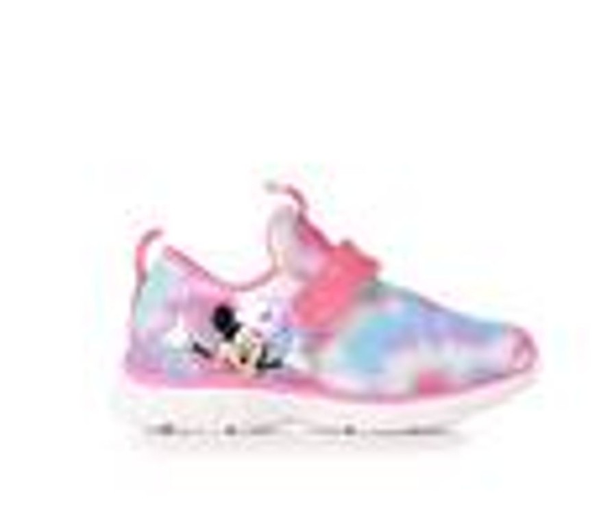 Kids Disney Athletics & Sneakers | Girls' Disney Toddler & Little Kid Minnie Mouse 6 Light-Up Sneakers Pink Tie Dye