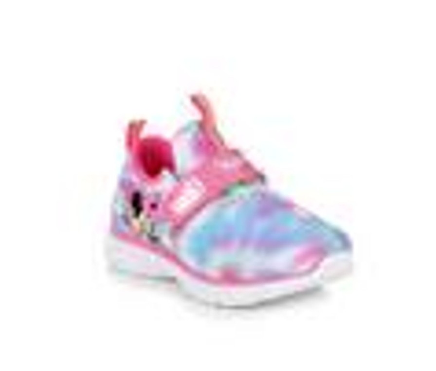 Kids Disney Athletics & Sneakers | Girls' Disney Toddler & Little Kid Minnie Mouse 6 Light-Up Sneakers Pink Tie Dye