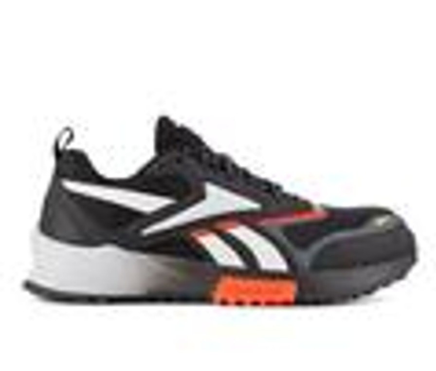 Men REEBOK WORK Electric Hazard | Men'S Reebok Work Lavante Trail 2 Work Rb3241 Work Shoes Grey/Red/Black