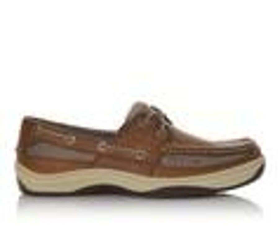 Men Sperry Boat Shoes | Men'S Sperry Tarpon 2 Eye Boat Shoes Dk. Tan Leather