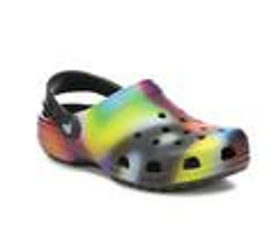 Kids Crocs Sandals | Kids' Crocs Little Kid & Big Kid Classic Solarized Clogs Black/Multi