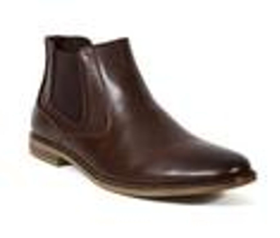 Men Deer Stags Boots | Men'S Deer Stags Hal Dress Comfort Chelsea Dress Boots Dark Brown