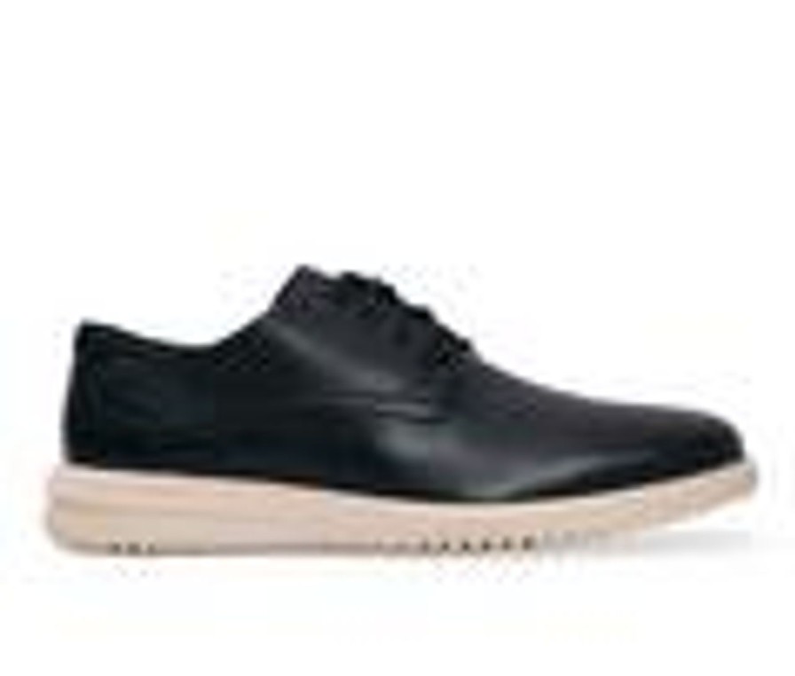 Men Cole Haan Oxfords | Men'S Cole Haan Grand Plain Toe Oxford Dress Shoes Blk Lthr/Ivory