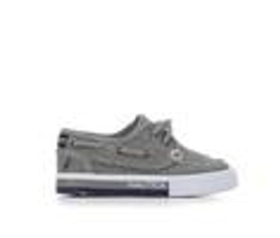 Kids Nautica Casual | Boys' Nautica Toddler & Little Kid Spinnaker Boat Shoes Grey Washed