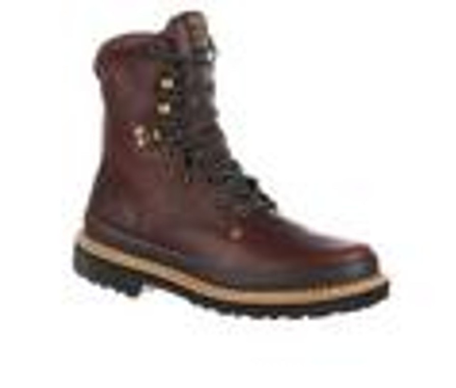 Men Georgia Boot Soft Toe | Men'S Georgia Boot 8 Soggy Brown