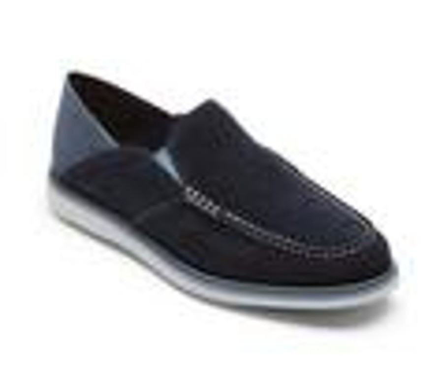 Men Rockport Loafers And Slip-Ons | Men'S Rockport Tucker Venetian Casual Loafers New Dress Blues