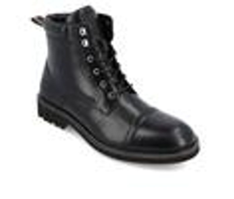 Men Thomas u0026 Vine Boots | Men'S Thomas & Vine Tyrus Cap Toe Dress Boots Black