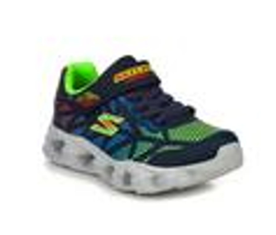 Kids Skechers Casual | Boys' Skechers Vortex 2.0 Boys 10.5-3 Light-Up Sneakers Navy/Multi