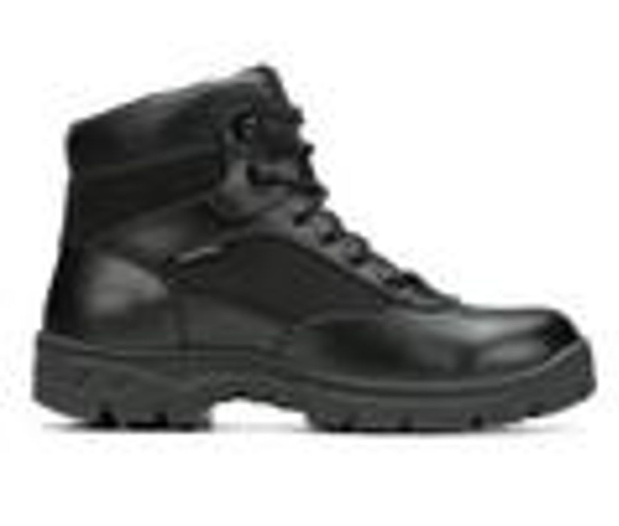 Men Skechers Work Soft Toe | Men'S Skechers Work Benen Electrical Hazard Waterproof 77526 Work Boots Black