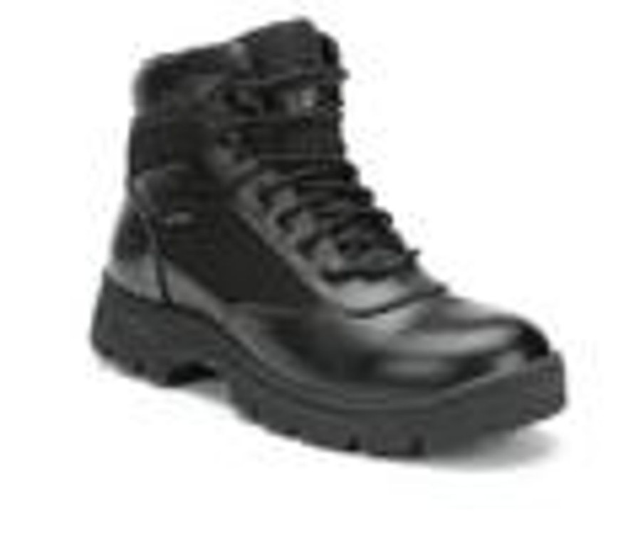 Men Skechers Work Soft Toe | Men'S Skechers Work Benen Electrical Hazard Waterproof 77526 Work Boots Black