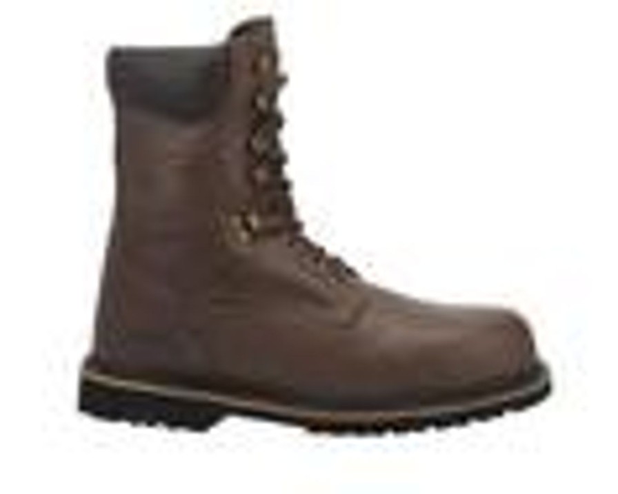 Men Laredo Western Boots Steel Toe | Men'S Laredo Western Boots Chain Steel Toe Work Boots Brown