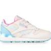 Kids Reebok Casual | Girls' Reebok Little Kid Classic Step N Flash Light-Up Running Shoes White/Blue/Pink