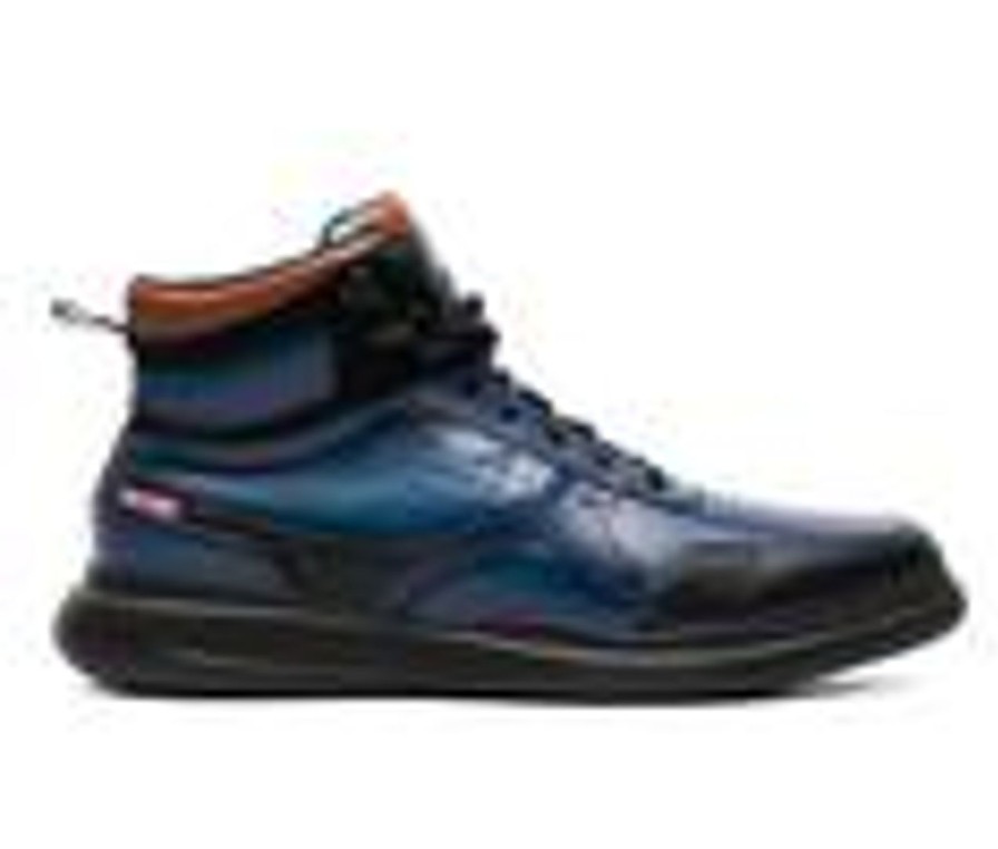 Men Stacy Adams High Tops | Men'S Stacy Adams Mayson Sneaker Boot Blue