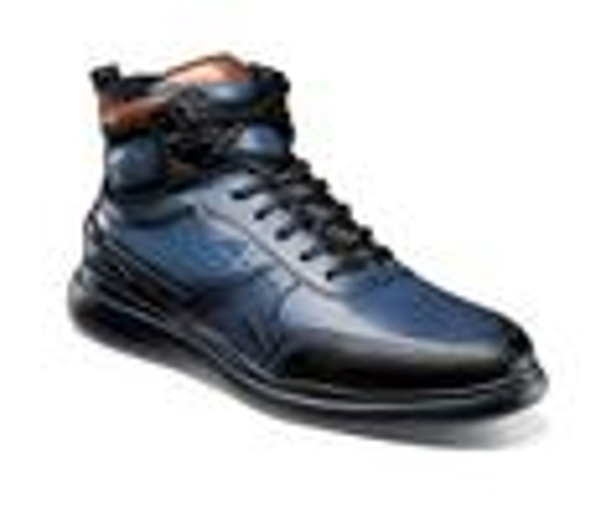 Men Stacy Adams High Tops | Men'S Stacy Adams Mayson Sneaker Boot Blue