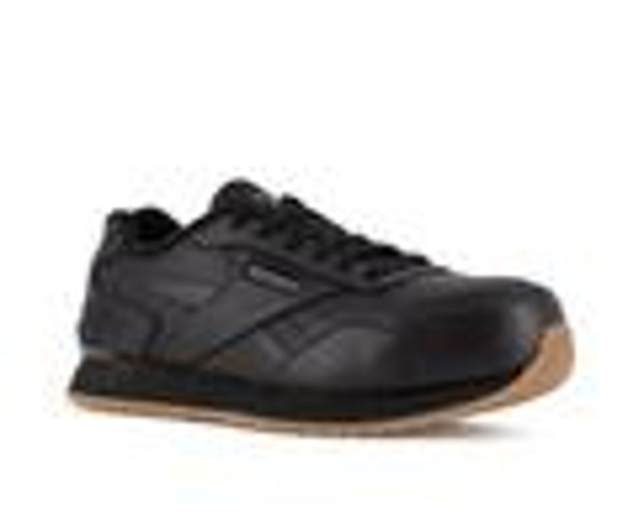 Men REEBOK WORK Electric Hazard | Men'S Reebok Work Harman Slip-Resistant Work Shoes Black