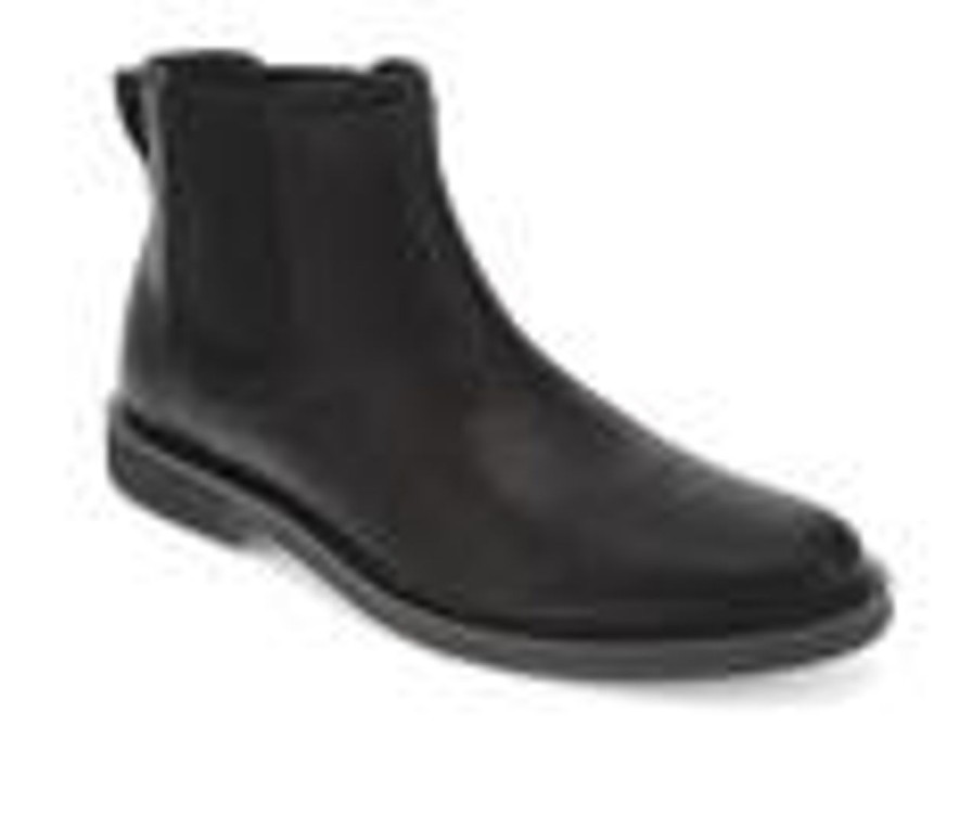 Men Dockers Boots | Men'S Dockers Townsend Slip Resistant Chelsea Boots Black