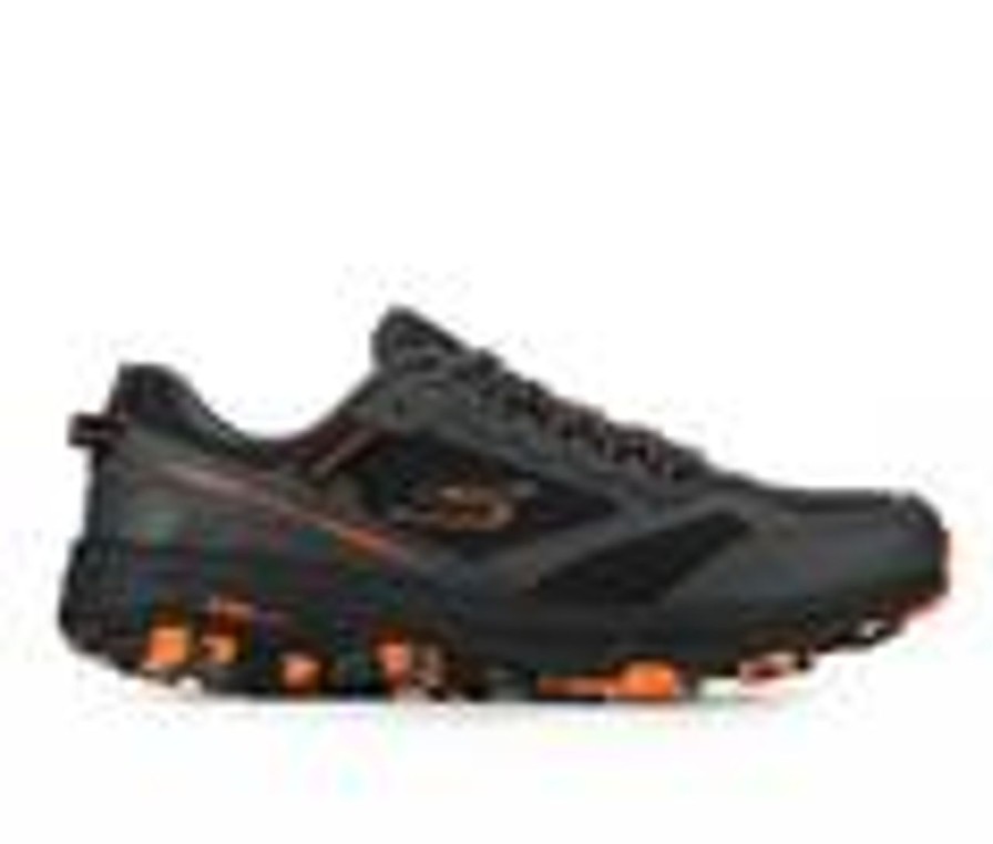 Men Skechers Walking And Hiking | Men'S Skechers 220112 Go Run Trail Altitude Marble Rock Recycled Running Shoes Grey/Orange