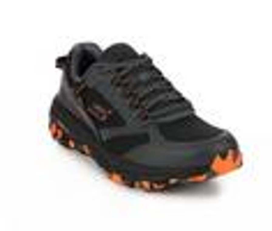 Men Skechers Walking And Hiking | Men'S Skechers 220112 Go Run Trail Altitude Marble Rock Recycled Running Shoes Grey/Orange