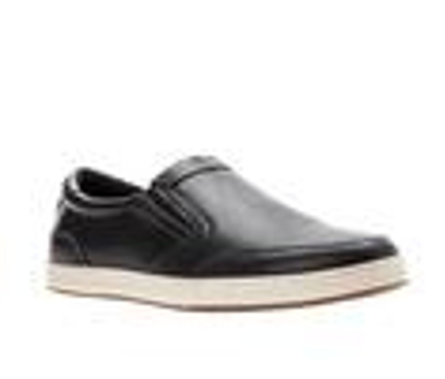 Men Propet Slip-Ons | Men'S Propet Logan Slip-On Shoes Black