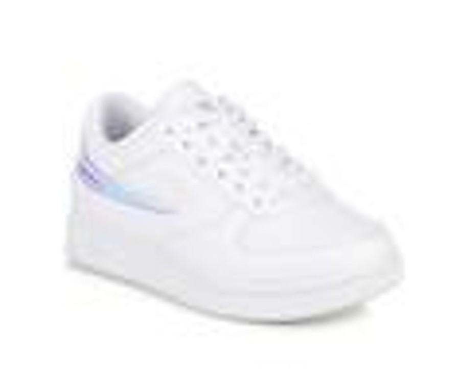 Kids Fila Athletics & Sneakers | Girls' Fila A-Low Iridescent 10.5-7 Sneakers Wht/Iridescent