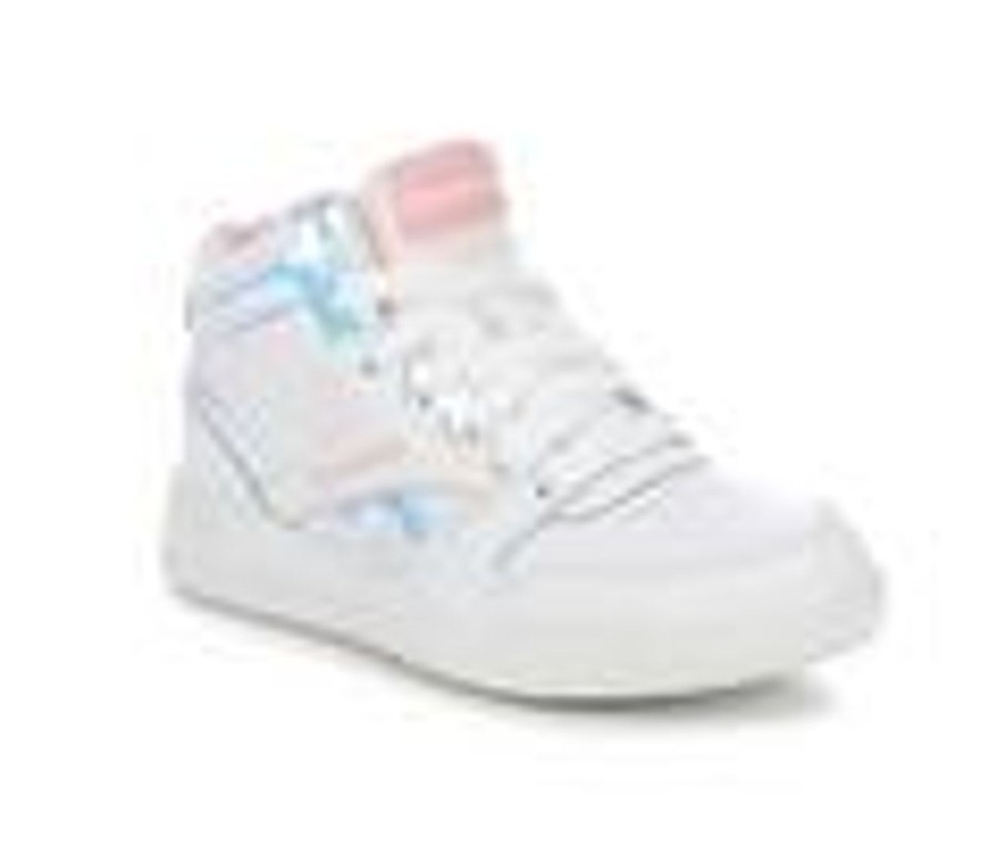 Kids Reebok Athletics & Sneakers | Girls' Reebok Little Kid & Big Kid Bb4500 Court Sneakers Wht/Pink Glow