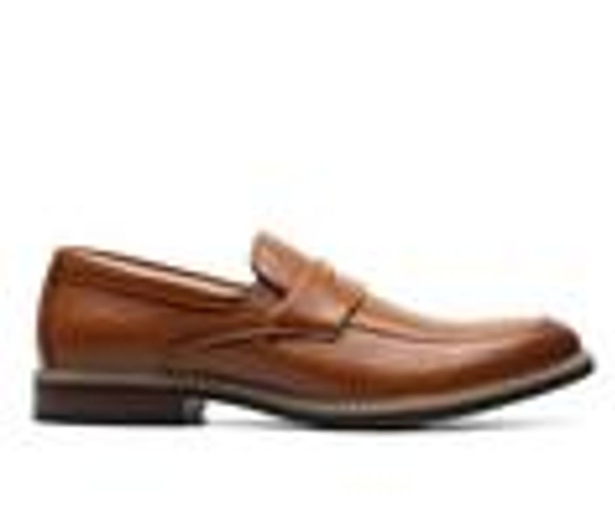 Men Nunn Bush Loafers | Men'S Nunn Bush Carmelo Moc Toe Penny Loafer Dress Shoes Cognac