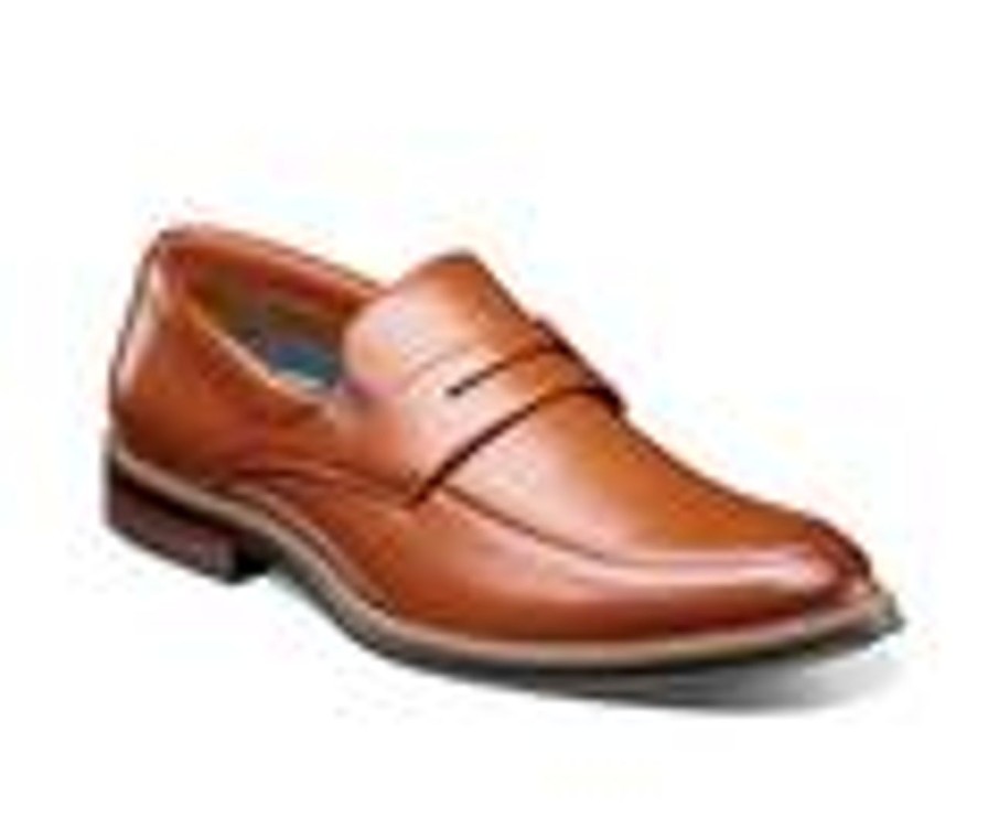 Men Nunn Bush Loafers | Men'S Nunn Bush Carmelo Moc Toe Penny Loafer Dress Shoes Cognac