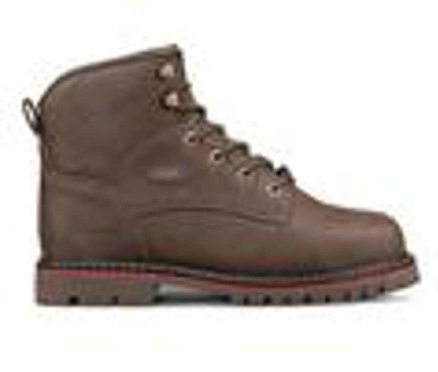 Men Lugz Steel Toe | Men'S Lugz Brute Steel Toe Wide Boots Walnut/Black