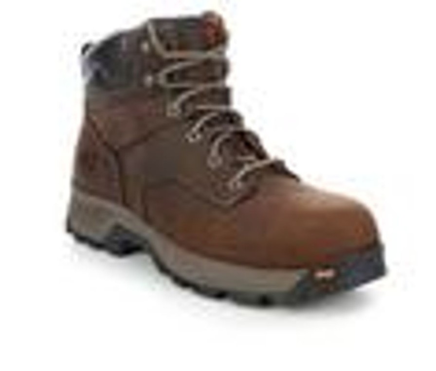 Men Timberland Pro Composite And Alloy Toe | Men'S Timberland Pro Titan Ev Comp Toe A5Nf6 Work Boots Brown