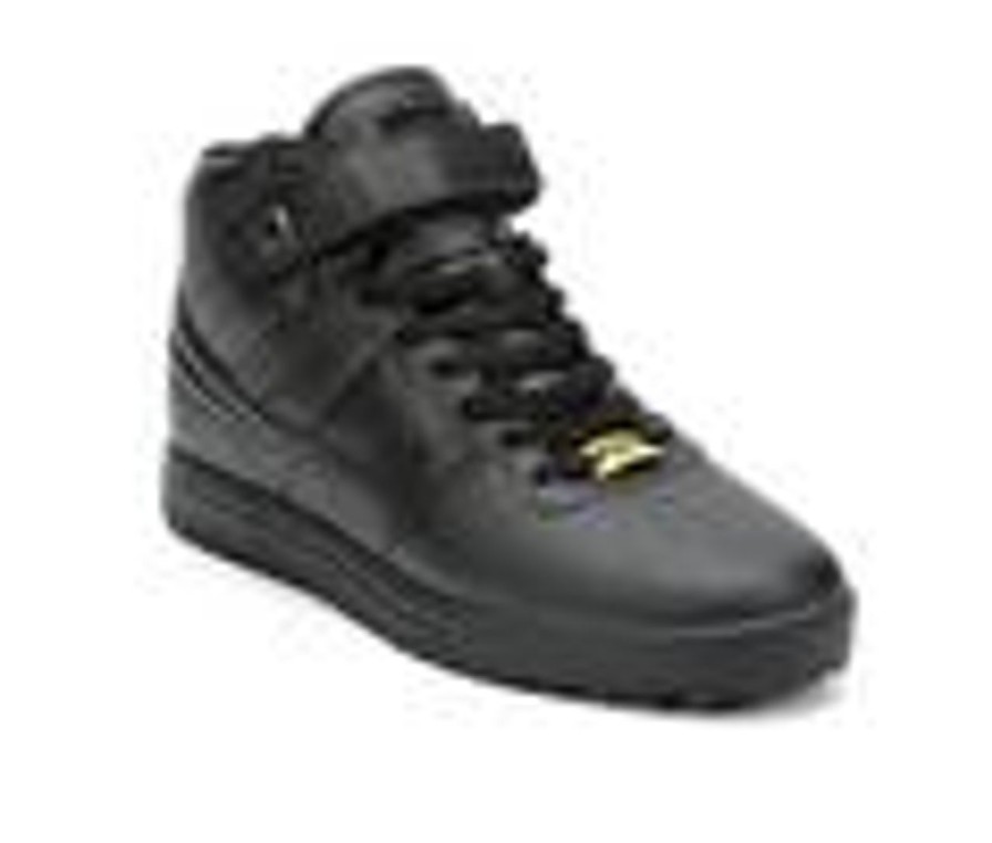 Men Fila Soft Toe | Men'S Fila Vulc 13 Slip Resistant High-Top Sneakers Black/Black