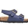 Kids Lucky Brand Sandals | Boys' Lucky Brand Toddler Blanc Footbed Sandals Navy