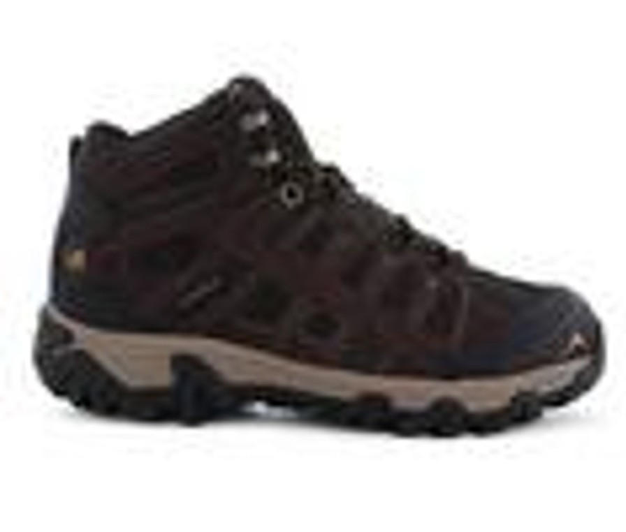 Men Pacific Mountain Hiking And Hunting | Men'S Pacific Mountain Blackburn Mid Waterproof Hiking Boots Chocolate