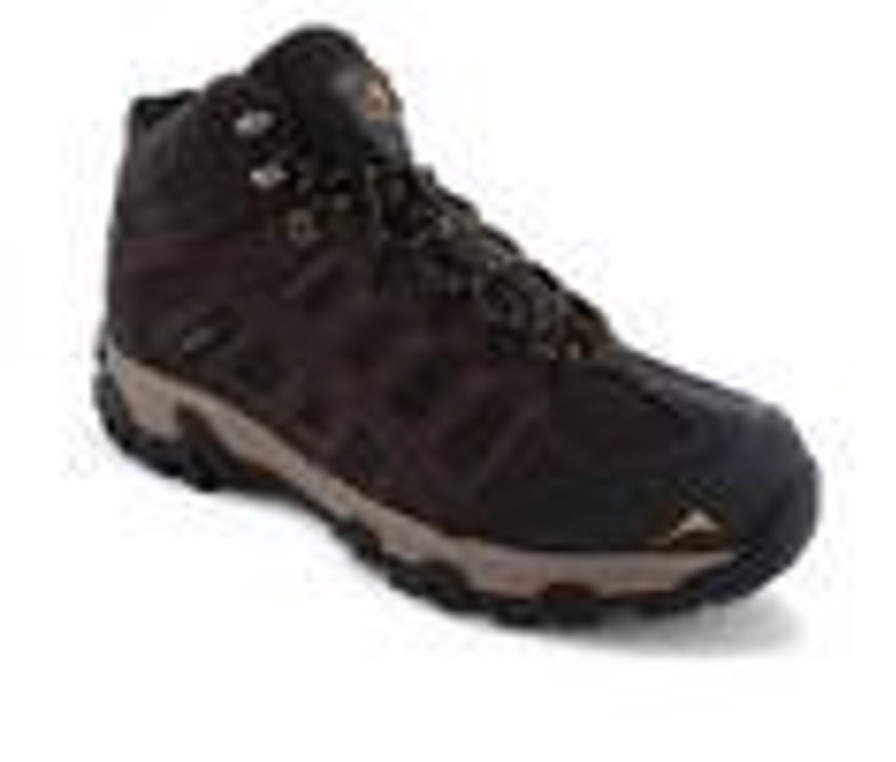 Men Pacific Mountain Hiking And Hunting | Men'S Pacific Mountain Blackburn Mid Waterproof Hiking Boots Chocolate