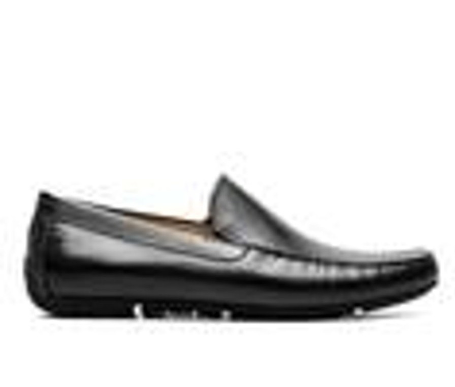 Men Florsheim Loafers | Men'S Florsheim Talladega Moc Toe Venetian Driver Loafers Black