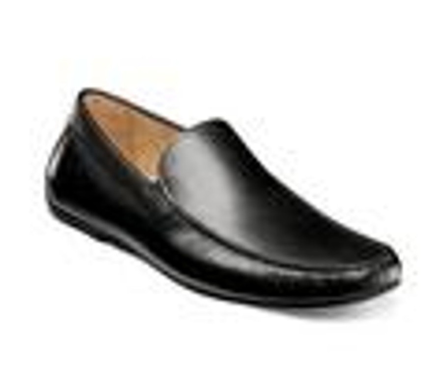 Men Florsheim Loafers | Men'S Florsheim Talladega Moc Toe Venetian Driver Loafers Black