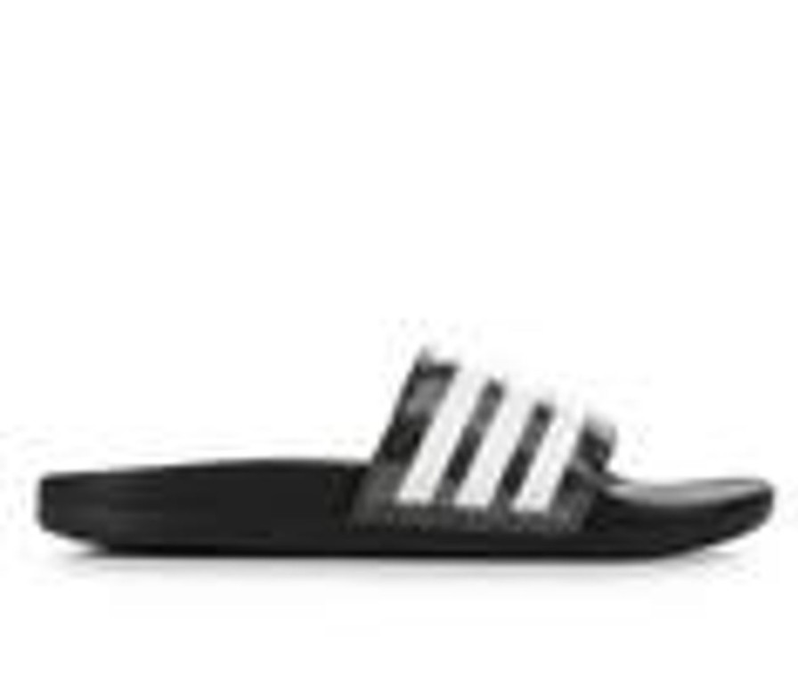 Kids Adidas Sandals | Boys' Adidas Little Kid & Big Kid Adilette Comfort Sport Slides Blk Glitter/Blk