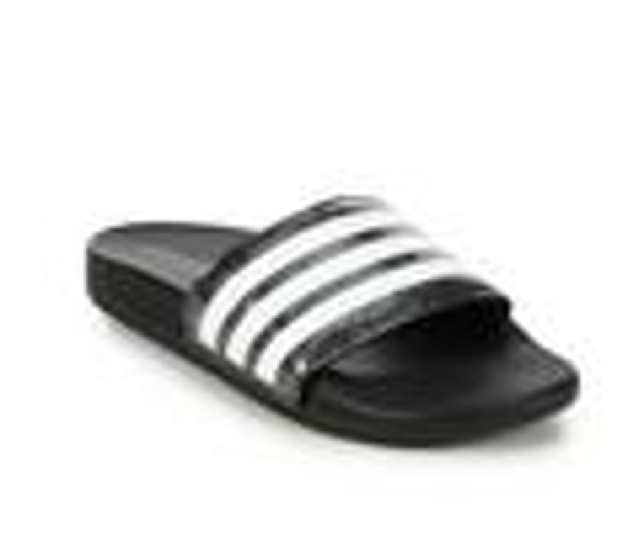 Kids Adidas Sandals | Boys' Adidas Little Kid & Big Kid Adilette Comfort Sport Slides Blk Glitter/Blk