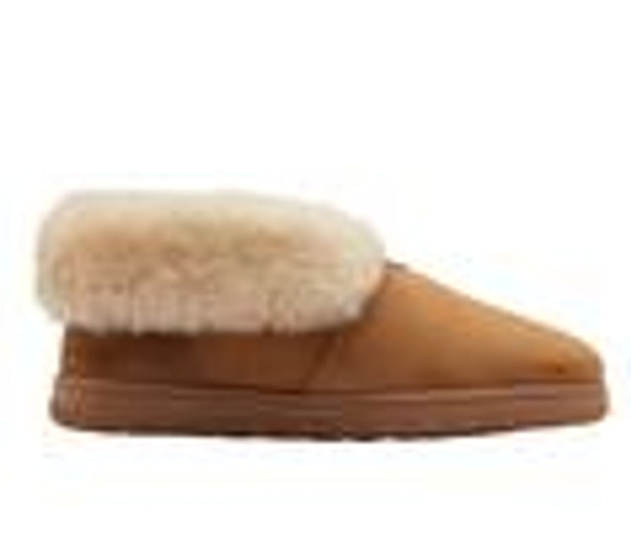 Men Lamo Footwear Winter And Snow Boots | Lamo Footwear Men'S Bootie Doubleface Slippers Chestnut