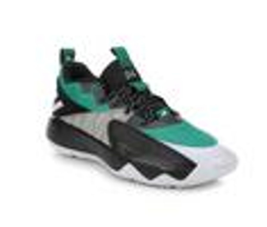 Men Adidas High Tops | Men'S Adidas Dame Certified Basketball Shoes Green/Black/Wht