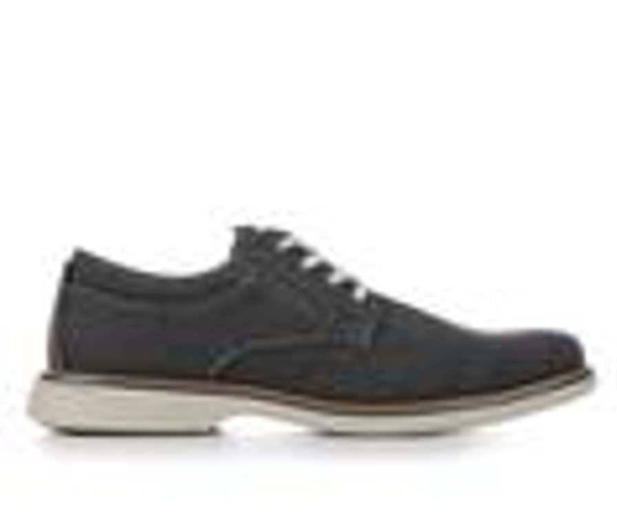 Men Nunn Bush Oxfords | Men'S Nunn Bush Otto Canvas Oxford Dress Shoes Gunmetal